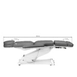 Electric cosmetic chair SILLON CLASSIC 3 motors with pedi cradle gray - Image 20