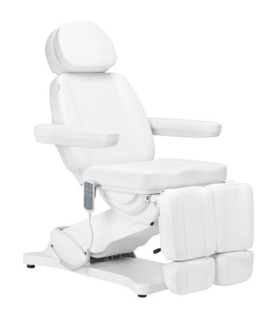 Electric cosmetic chair SILLON CLASSIC 3 motors with pedi cradle white