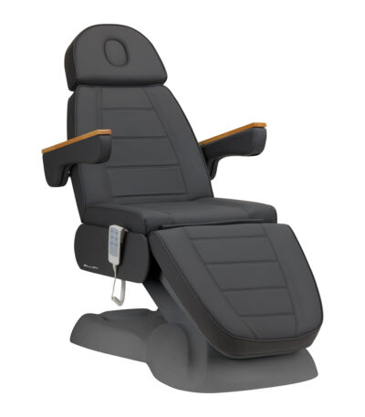 Electric cosmetic chair SILLON Lux 273b 3 actuators gray with gray base