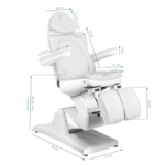 Electric cosmetic chair azzurro 870s pedi 3 strong white 4