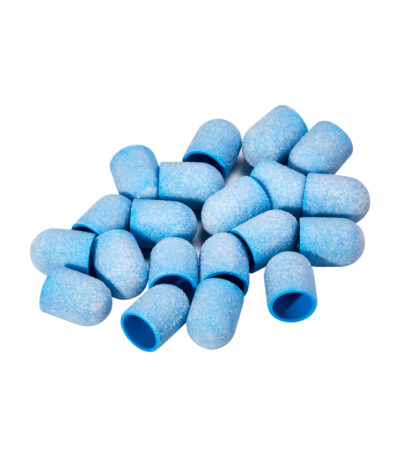 Exo blue med abrasive cap 10mm / 150 20pcs Hard Cap