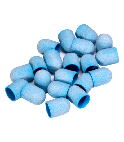 Exo blue med abrasive cap 13mm / 150 20pcs Hard Cap