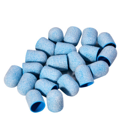 Exo blue med abrasive cap 13mm /80 20pcs Hard Cap