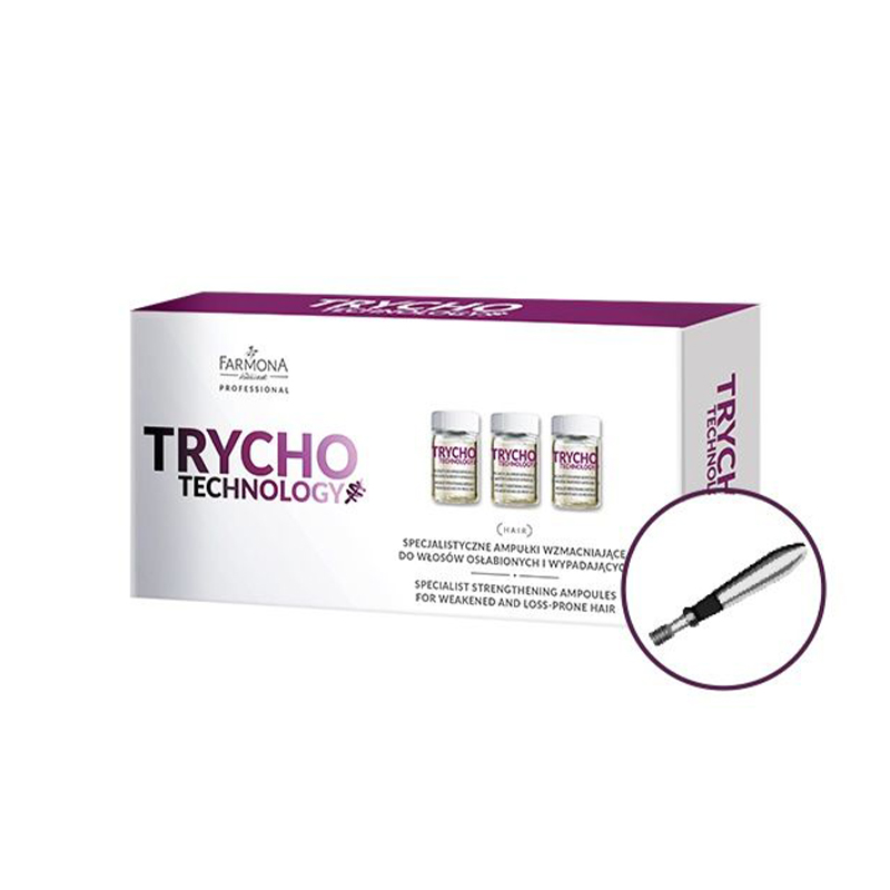 Farmona trycho technology specialist ampoules strengthening for weakened and falling out hair 10x5ml Farmona trycho technology specialist ampoules strengthening for weakened and falling out hair 10x5ml