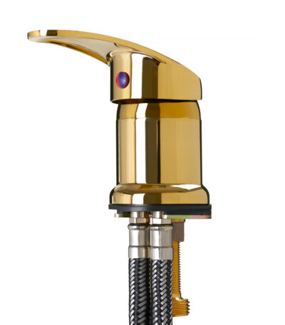 Faucet for a hairdressing wash unit