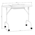 Folding desk 4031 white + bag - Image 10