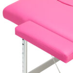 Folding massage table aluminum Activ Fizjo comfort 2 segment pink - Image 6