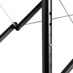 Folding massage table aluminum Activ Fizjo comfort 2 segment pink black aluminum 5