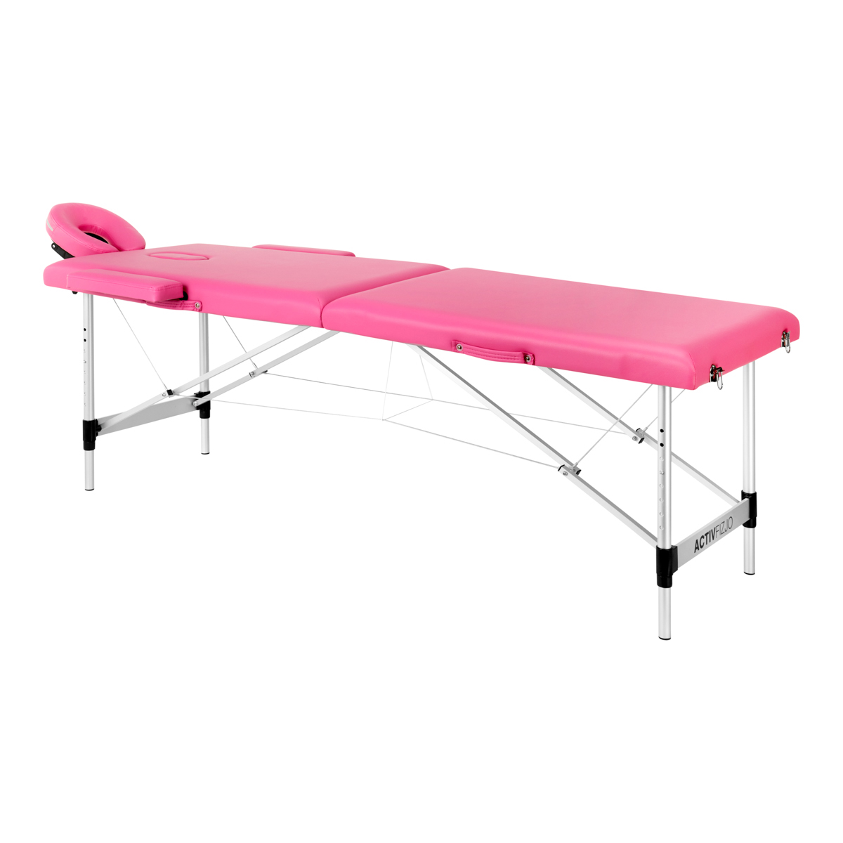 Folding massage table aluminum Activ Fizjo comfort 2 segment pink Folding massage table aluminum Activ Fizjo comfort 2 segment pink