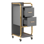 GABBIANO HAIRDRESSER TROLLEY SOLO GOLD GRAY - Image 2