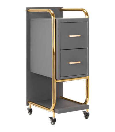GABBIANO HAIRDRESSER TROLLEY SOLO GOLD GRAY
