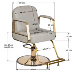 GABBIANO HAIRDRESSING CHAIR ACRI GOLD - BEIGE 3