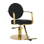 GABBIANO HAIRDRESSING CHAIR ARRAS BLACK GOLD
