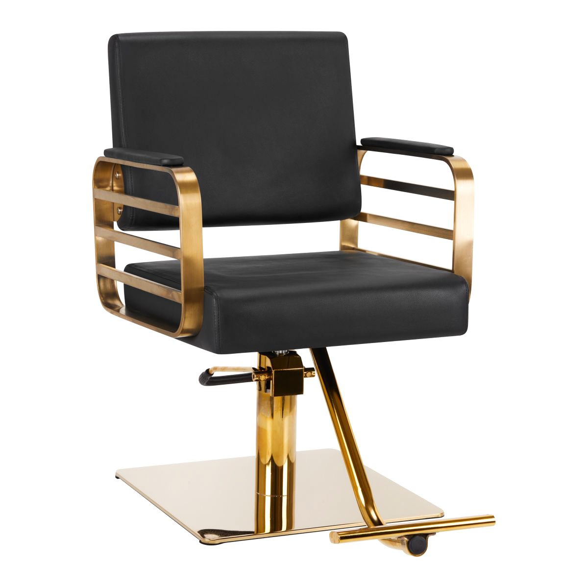 GABBIANO HAIRDRESSING CHAIR AVILA BLACK GOLD GABBIANO HAIRDRESSING CHAIR AVILA BLACK GOLD