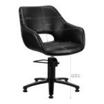GABBIANO HAIRDRESSING CHAIR LIMA BLACK 3