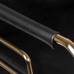 GABBIANO HAIRDRESSING CHAIR PRATO GOLD - BLACK 2