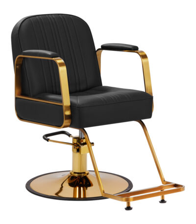 Gabbiano Acri hairdressing chair gold – black