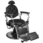 Gabbiano Barber Chair Giulio silver black