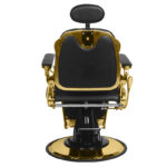 Gabbiano Barber Chair Grancesco black and gold 1