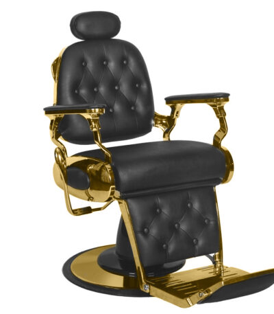 Gabbiano Barber Chair Grancesco black and gold