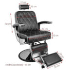 Gabbiano Barber Chair Imperial  Black - Image 6