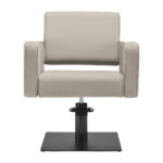 Gabbiano Bilbao hairdressing chair gray-beige - Image 2