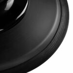 Gabbiano Francesco barber chair in graphite with brushed black frame 6