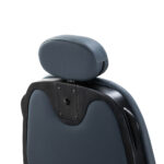 Gabbiano Francesco barber chair in graphite with brushed black frame 3