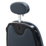 Gabbiano Francesco barber chair in graphite with brushed black frame - Image 8