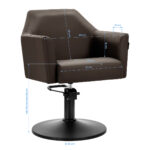 Gabbiano Hairdressing chair Davos brown - Image 8