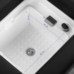 Gabbiano Head Spa Bali hair washing bed black 8