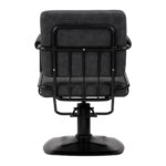 Gabbiano Katania Loft Old Leather hairdressing chair black - Image 4