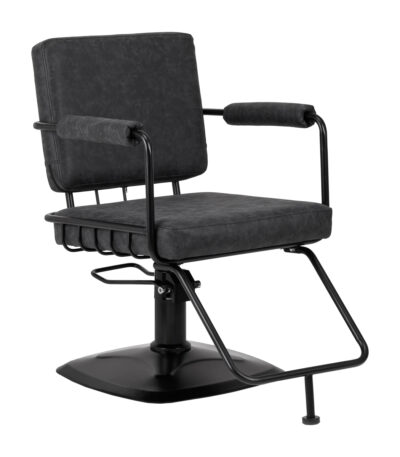 Gabbiano Katania Loft Old Leather hairdressing chair black