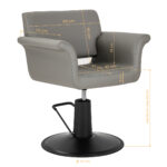 Gabbiano Lucca hairdressing chair grey 4