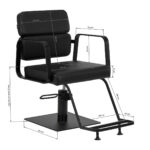 Gabbiano Porto-BM hairdressing chair black - Image 10