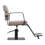 Gabbiano Porto-BM hairdressing chair black beige - Image 2