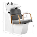 Gabbiano Porto hair wash unit gold gray - Image 12