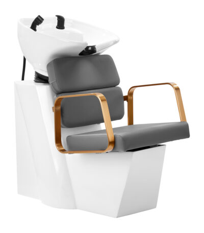 Gabbiano Porto hair wash unit gold gray