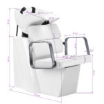 Gabbiano Porto hair wash unit gray white 5