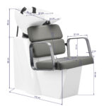 Gabbiano Porto hair wash unit grey grey 5