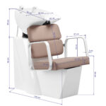 Gabbiano Porto hair wash unit white beige - Image 10