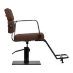 Gabbiano Porto hairdressing chair black chocolate - Image 2