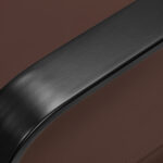 Gabbiano Porto hairdressing chair black chocolate 2