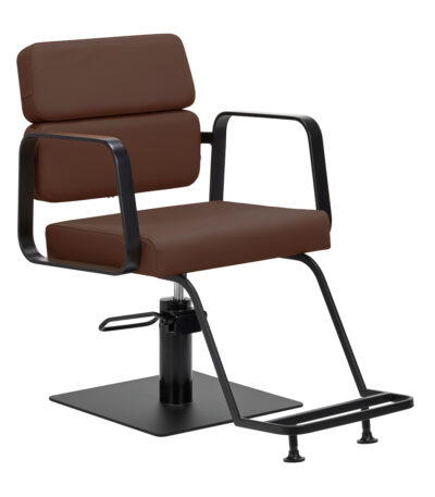 Gabbiano Porto hairdressing chair black chocolate