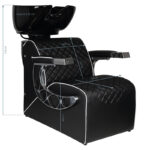 Gabbiano Simone barber hair wash unit black 3