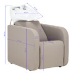 Gabbiano Sylvia hairdressing wash station beige - Image 14