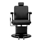 Gabbiano Visionerio barber chair black with black frame - Image 2