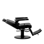 Gabbiano Visionerio barber chair black with black frame 2