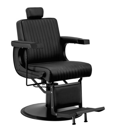Gabbiano Visionerio barber chair black with black frame