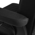 Gabbiano Visionerio barber chair black with black frame - Image 6